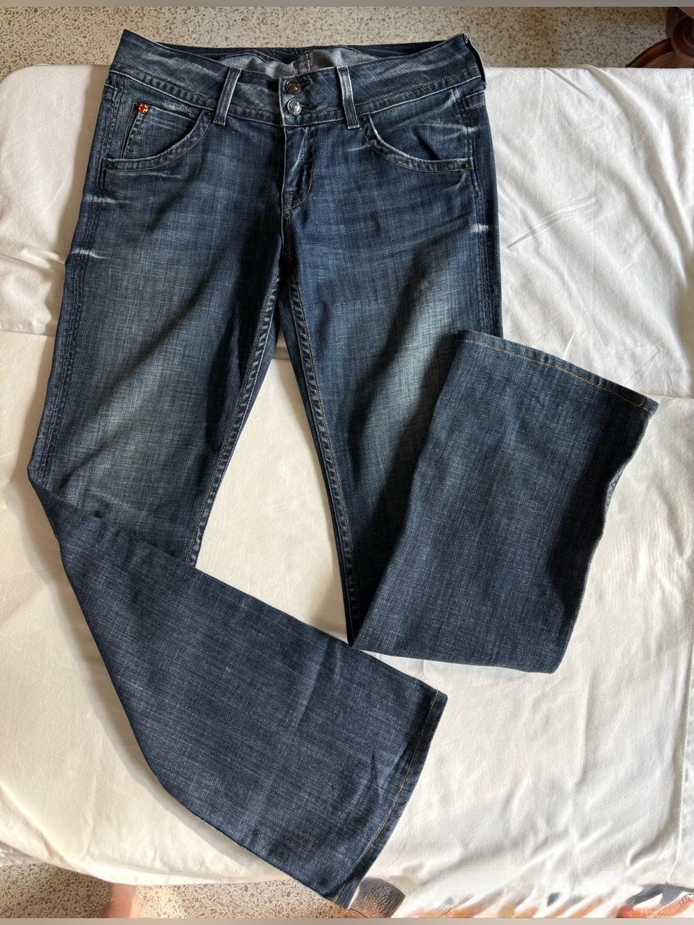 Hudson Signature Bootcut Jeans W170DHA Low Rise Flap Pocket Size 29 Made in US